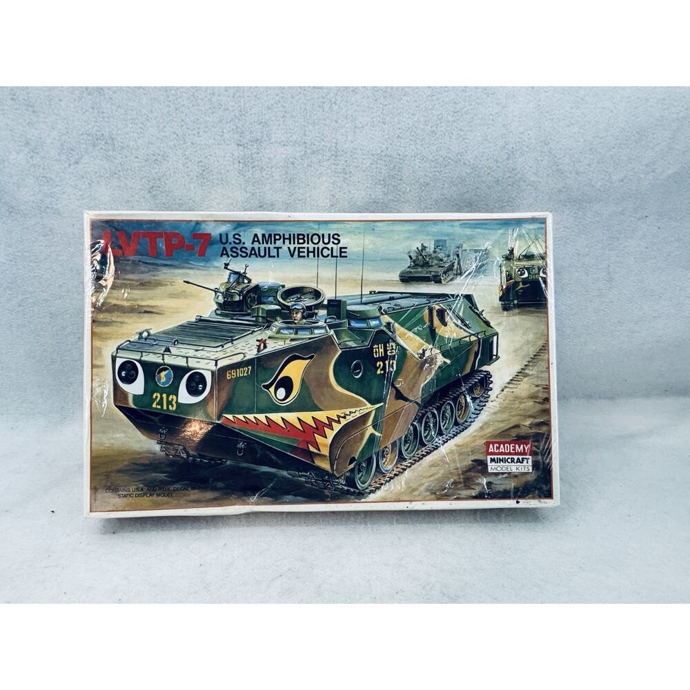 NIB Academy LVTP-7 US Amphibious Assault Vehicle Model Sealed Unassembled Kit